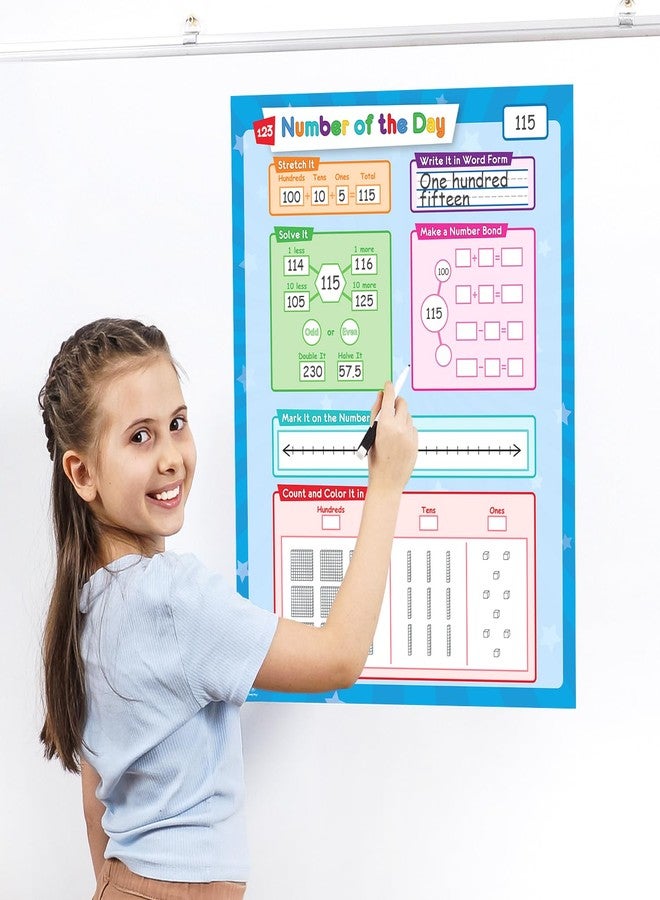 Simply magic Jumbo Magnetic Number of The Day - Giant Numbers of The Day Chart, Magnet Number Line, Place Value Chart for Whiteboard, Elementary Numberline, Number Bonds, Math Center - Simply Magic - Image 2